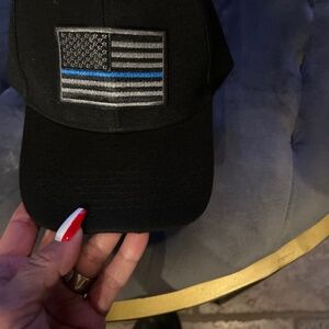 New mens blue line hat